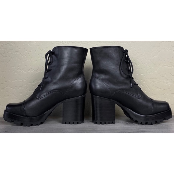 NWOB SCHUTZ Jeannie Lace-Up Platform Boot, Black - Picture 9 of 15